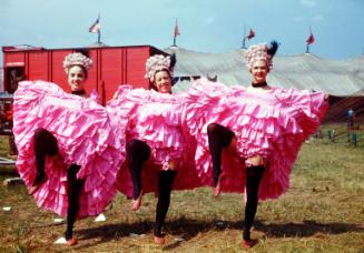 Three Aerial Can Can Girls: Laura Mae Mckenzie Mars Bennet