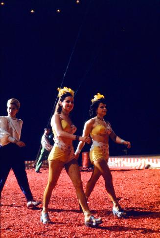 2 Female Performers leaving the ring