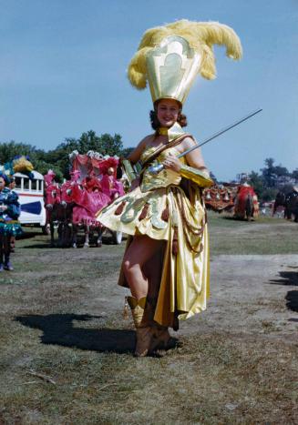 Female Performer in Yellow Costume
