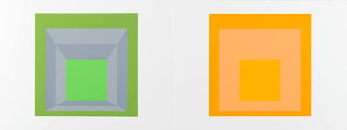 2 versions of Homage to the Square - Folio II, Folder 17