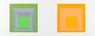 2 versions of Homage to the Square - Folio II, Folder 17