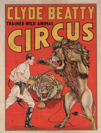 Clyde Beatty: Clyde Beatty with Whip