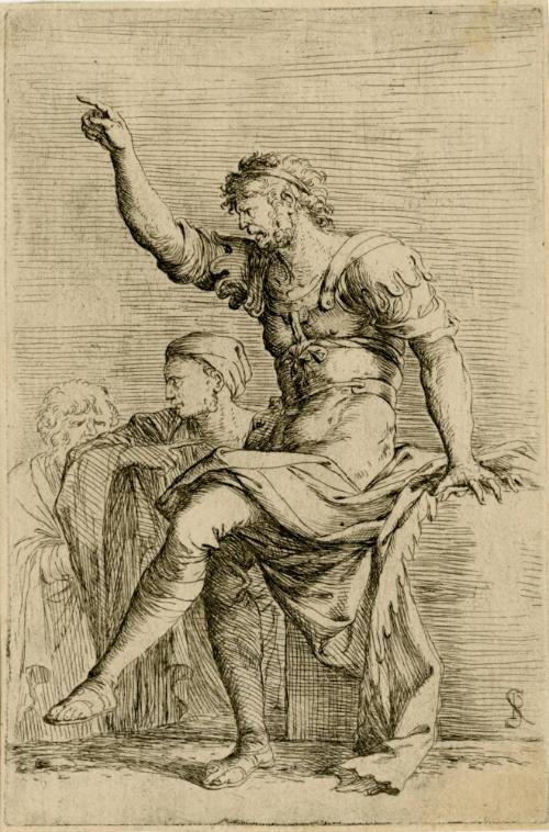 Salvator Rosa, 1615-1673, Figurine, 17th century, Etching with drypoint on paper, Museum purcha…
