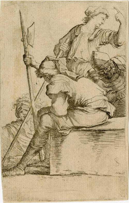 Salvator Rosa, 1615-1673, Figurine, 17th century, Etching with drypoint on paper, Museum purcha…