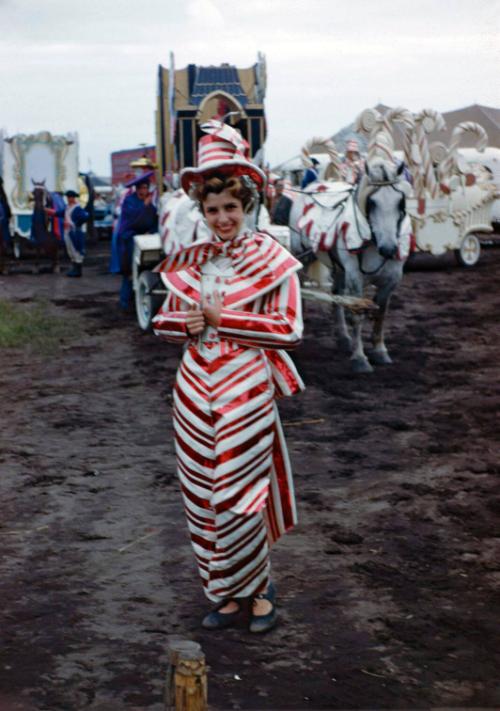Mary Thommen in lollipop costume