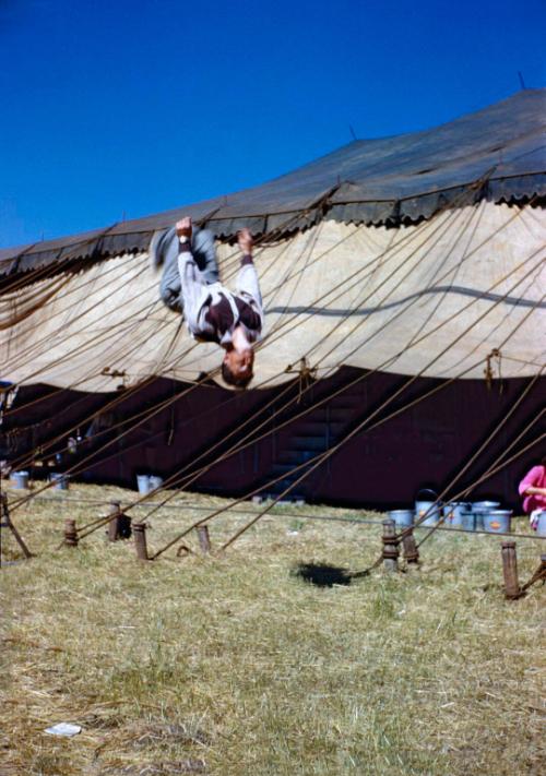 Harold Alzana Flipping in Back Yard