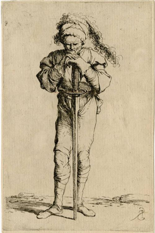 Salvator Rosa, 1615-1673, Figurina, 17th century, Etching on paper, Museum purchase, 1971, SN86…