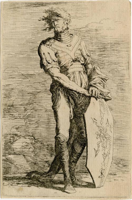 Salvator Rosa, 1615-1673, Figurina, 17th century, Etching on paper, Museum purchase, 1971, SN86…