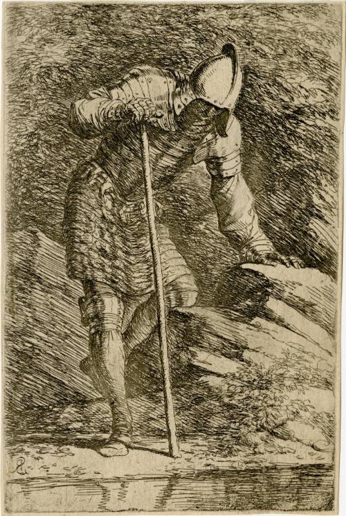 Salvator Rosa, 1615-1673, Figurina, 17th century, Etching with drypoint on paper, Museum purcha…