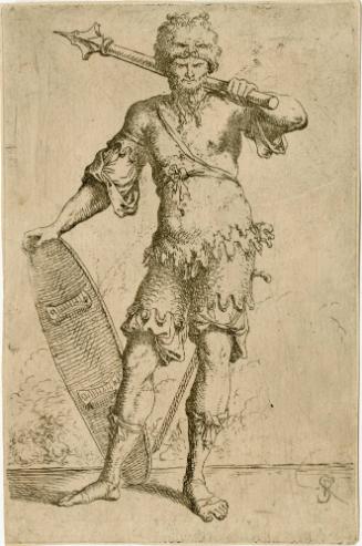 Salvator Rosa, 1615-1673, Figurina, 17th century, Etching on paper, Museum purchase, 1971, SN86…