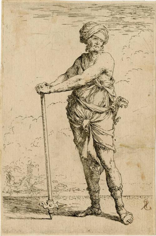Salvator Rosa, 1615-1673, Figurina, 17th century, Etching on paper, Museum purchase, 1971, SN86…