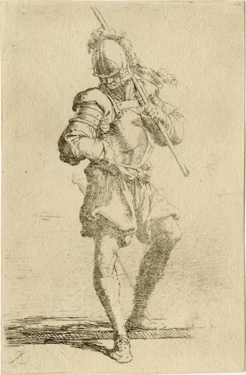 Salvator Rosa, 1615-1673, Figurina, 17th century, Etching with drypoint on paper, Museum purcha…