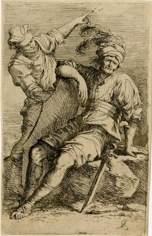 Salvator Rosa, 1615-1673, Figurine, 17th century, Etching on paper, Museum purchase, 1971, SN86…