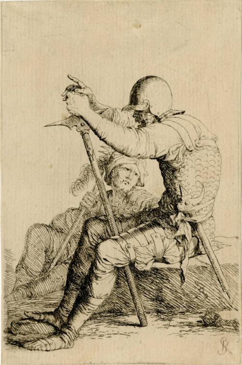 Salvator Rosa, 1615-1673, Figurine, 17th century, Etching on paper, Museum purchase, 1971, SN86…