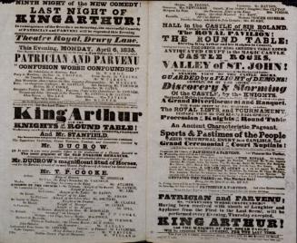 Double page Playbill for Theatre Royal, Drury Lane. April 6, 1835
