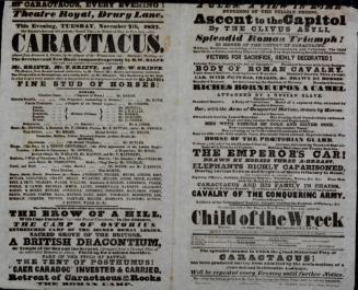 Double page Playbill for Theatre Royal, Drury Lane. November 7, 1837