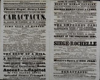Double page Playbill for Theatre Royal, Drury Lane. November 8, 1837