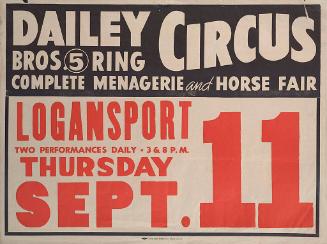 Dailey Bros.: 5 Ring, Complete Menagerie and Horse Fair