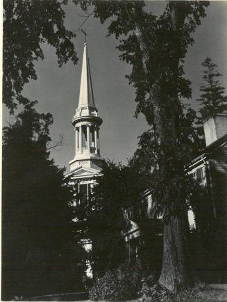 Church steeple and trees, Falmouth, Cape Cod