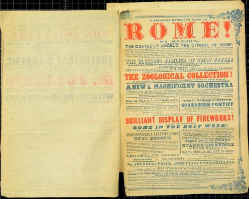 Playbill for Royal Surrey Zoological Gardens. 1848