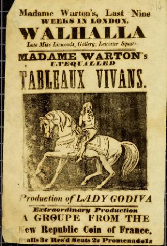 Handbill for The Walhalla. est. 1848