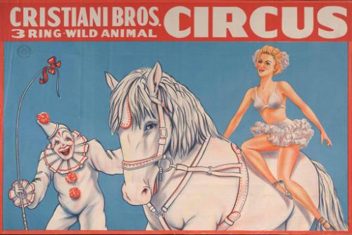 Cristiani Bros.: Clown and Bareback Rider