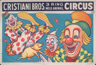 Cristiani Bros.: Three Clowns and a Pig