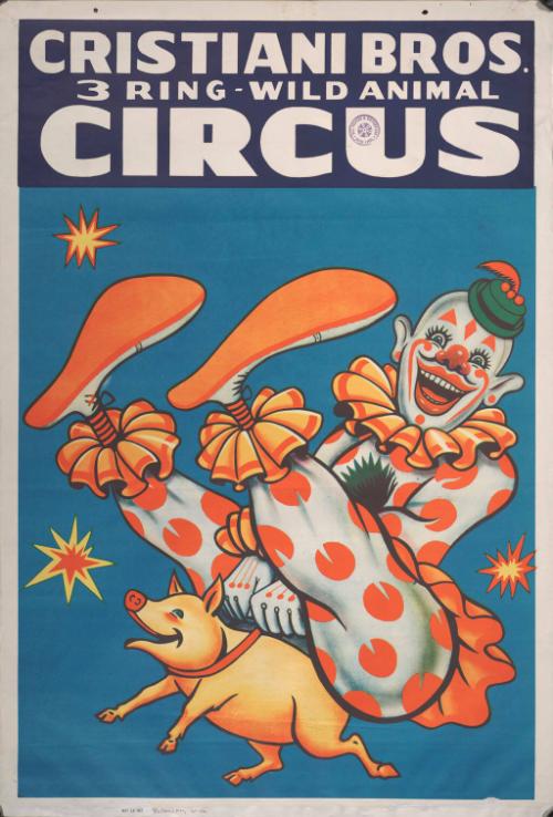 Cristiani Bros.: Clowning Riding a Pig
