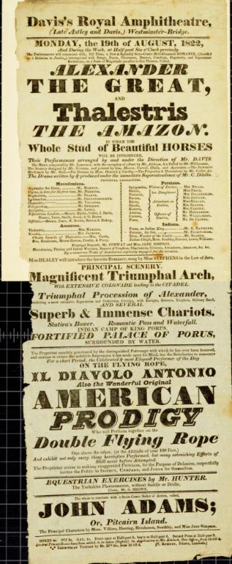 Davis's Royal Amphitheatre, Westminster-Bridge. August 19, 1822