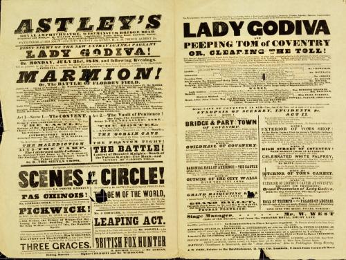 Playbill for Batty: Astley's Royal Amphitheatre, Westminster Bridge. July 31, 1848