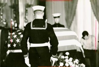 Herb Kratovil, American, 1912 – 1993, Rear View of Honor Guard at the Casket of John F. Kennedy…