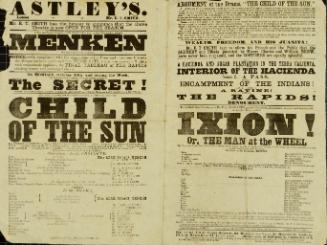 Playbill for Astley's Royal Amphitheatre. October 30, 1865