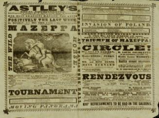 Playbill for Astley's Royal Amphitheatre. October 27, 1862