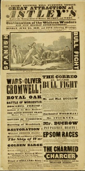 Playbill for Astley's Royal Amphitheatre. June 7, 1841