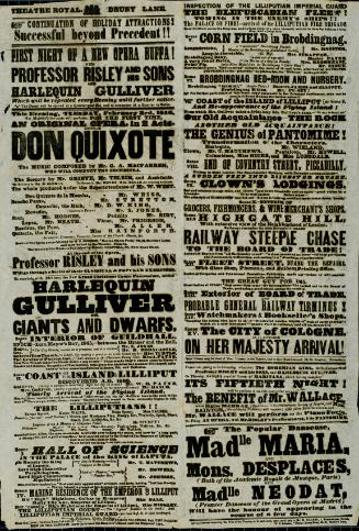 Playbill for Theatre Royal, Drury Lane. February 3, 1846