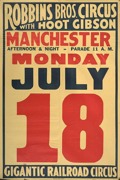 Robbins Bros. Railroad: Date Sheet