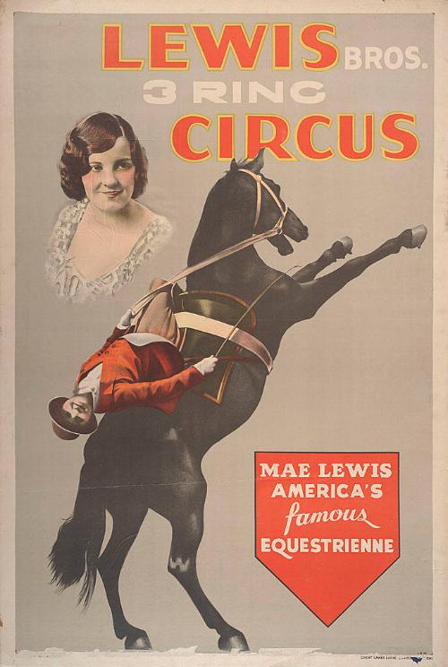 Lewis Bros.: Mae Lewis, Equestrienne