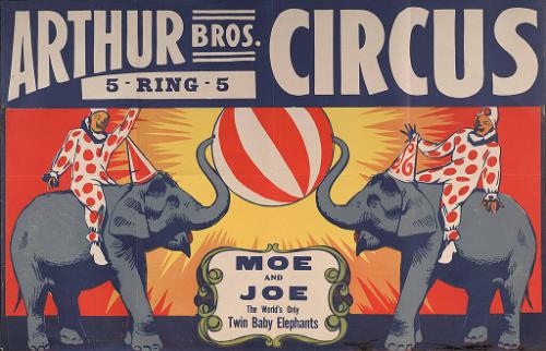 Arthur Bros.: Moe and Joe The World's Only Twin Baby Elephants