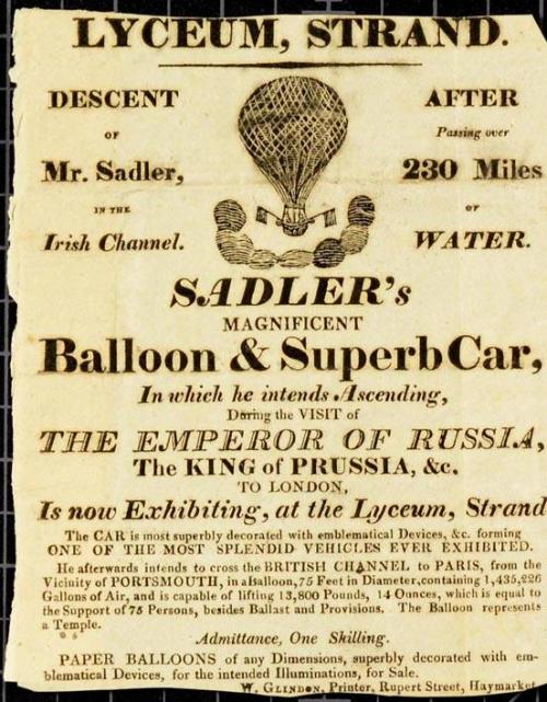 Bill for Lyceum, Strand. 1815