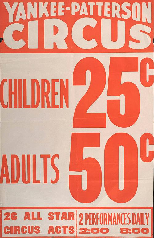 Yankee Patterson Circus: Price Bill