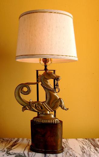 Brass Seahorse lamp