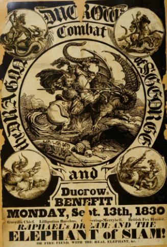 Playbill for Ducrow's Benefit. September 30, 1830