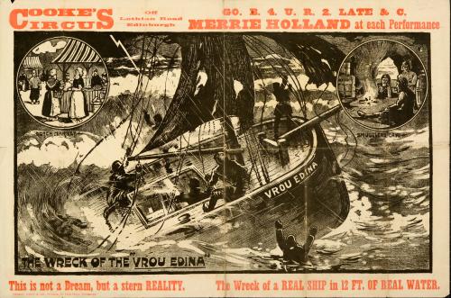 Playbill for Cooke's Circus. Winter 1908
