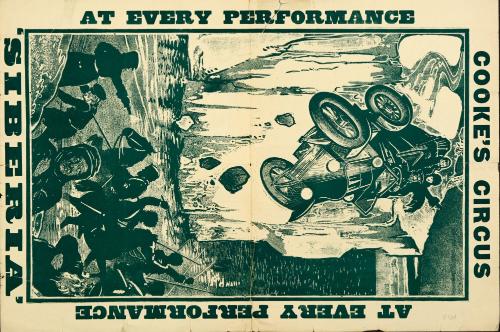 Playbill for Cooke's Circus. 1910