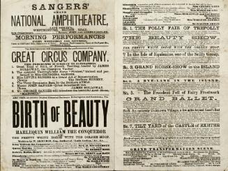 Sangers' Grand National Amphitheatre (Late Astley's). 1872 or 1873