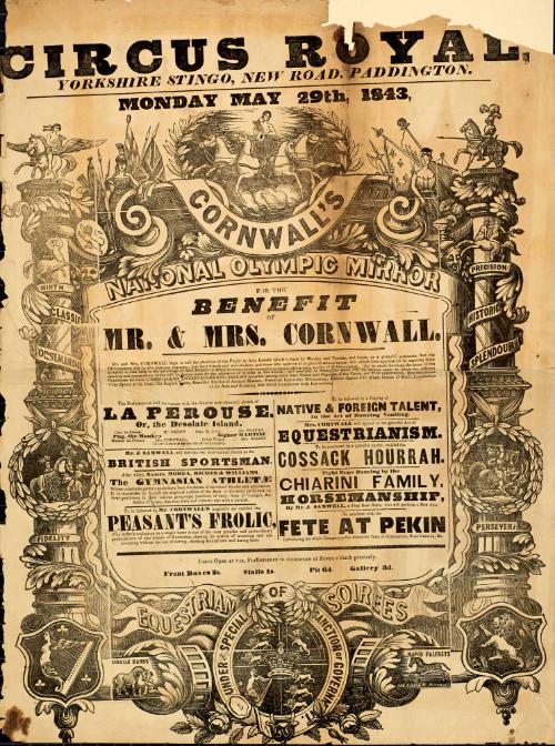 Cornwall's Royal Circus. May 29, 1843