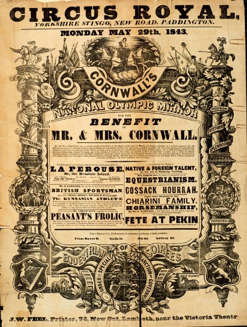 Cornwall's Circus Royal. May 29, 1843