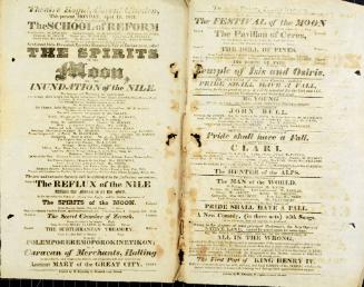 Double Page handbill for Theatre Royal, Covent Garden. March 15, 1824