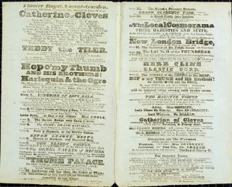 Double Page handbill for Theatre Royal, Covent Garden. February 6, 1832