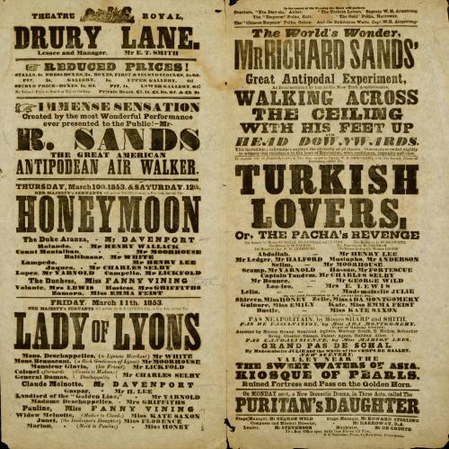 Playbill for Theatre Royal, Drury Lane. March 10-12, 1953